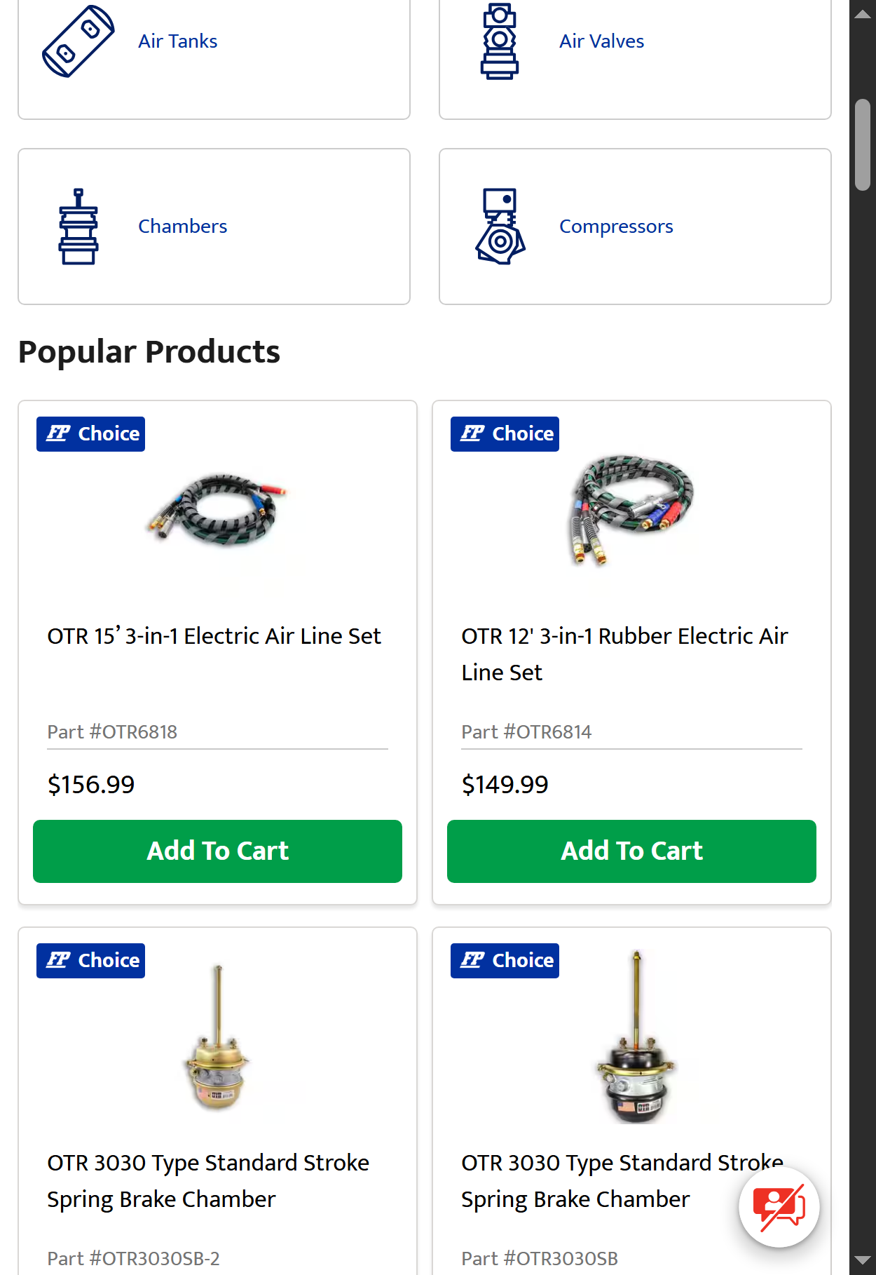 FleetPride — Prices Visible Without Login